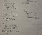 Denim dark wash midi stitch skirt